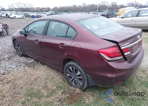 2013 Honda Civic Ex z USA, uszkodzony, nr VIN 2HGFB2F89DH510945
